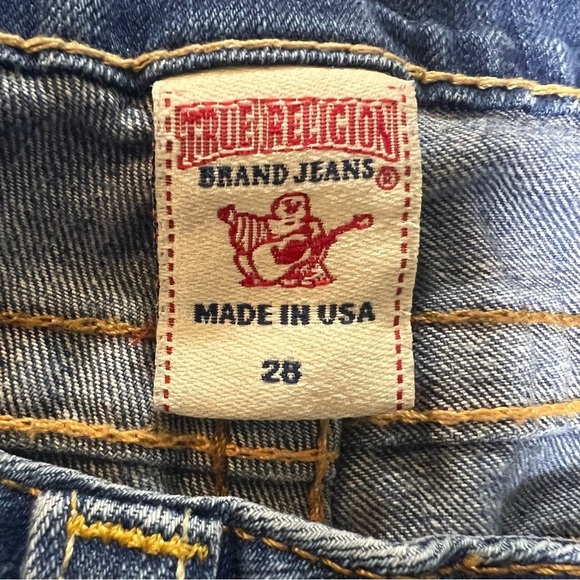 TRUE RELIGION Denim Lizzy Capri Jean Cropped Low Rise Blue Size 28 - Picture 9 of 12